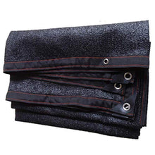 YS Panno Parasole Multiuso per Esterni, Parasole, Rete Isolante Rete Protezione Solare Crittografia Rete Ispessimento Anti-Invecchiamento Giardino Balcone Rete Nera per Fiore Pianta,2X4M