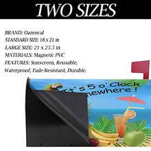 Copre cassetta delle lettere magnetico estivo pappagallo ananas uccello frutta tropicale banana grande postale casella avvolge giardino cortile decorazione casa dimensioni 64,8 x 53,3 cm