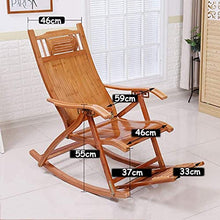 Reclinabili Bamboo Sedia a Dondolo Bambino Sedia Pieghevole per Adulti Casa Poltrona Sedia Cool Sedie Fretta Sedia anziana Pranzo Pranzo Pranzo Sedia