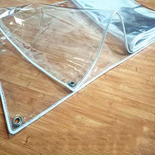 Impermeabile Trasparente Telone Telo Copertura All'aperto con Occhielli, Anti età Resistente allo Strappo PVC Teloni Occhiellato Pesante, Personalizzabile (Color:Clear) (Size : 3.8 * 8M)