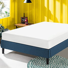ZINUS Curtis 35 cm Telaio del letto a piattaforma imbottito | Base per materasso | Supporto per doghe in legno | Facile da montare | 140 x 190 cm | Blu Navy