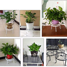 2 scaffali per Fiori in Metallo,Piante in Vaso Portavasi Metallo,Retro Metal Rack Rotonda in Ferro battuto,Flower Pot Iron Plant Stand,per Interni e balconi