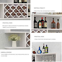 Set Bar Scaffale da Parete Appeso a Parete per Vino (Color : Bianca, Size : 120 * 69.8 * 24cm)