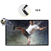 OverTop - Schermo di proiezione Diagonale da 177,8 cm, Pieghevole, Home Theater per proiezione a Parete, per Interni ed Esterni