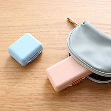 BGSFF Portapillole settimanale Organizer 7 Griglie per ridurre l'odore Scatola per medicinali da Viaggio Tromba Blu Staccabile