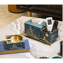 BJYYXF Cassetto da tavola da Tavolo in Resina del Sigaro, Titolare di Cenere Quadrato Blu Nero, Pezzo Singolo/a Due Pezzi Set, per Patio/Esterno/Indoor/Arredamento per la casa Facile Pulito Coperto B