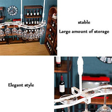 Classico S Type muro industriale montato Loft Retro vino del metallo del ferro della cremagliera della bottiglia Bar Shelf Hanging bagagli mensola del vino Calice Rack for ristoranti, bar, quotidiano