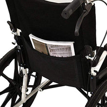 Sedia A Rotelle Pieghevole Forniture Mediche per Sedia A Rotelle Leggera - Schienale E Braccioli Imbottiti - Braccioli Rimovibili | Poggiapiedi Regolabili | Nero A