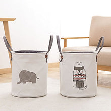 Wancr camera da letto per bambini Toy cassette in scatola con manici pieghevoli biancheria sporca cesta portaoggetti organizer portaoggetti contenitore Baby Elephant