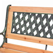 Panca da giardino retrò per esterni, sedia a sdraio da giardino, decorativa, sedia a telaio metallico, per cortili, terrazze, caffè, 122 x 51 x 73 cm