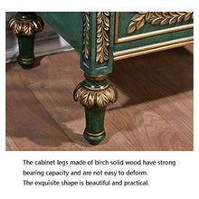 Cassettiere Cassettiera In Legno Massello In Legno Massello Cassettiera Camera Da Letto Cabinet Di Stoccaggio Luce Lusso Verde Retrò Cassettiera Cassettiera Semplice Armadietto Soggiorno Decorazione A