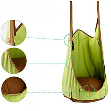 Pieghevole Hanging pod altalena amaca sedile, Homeself per esterni e interni per bambini, comoda sedia a dondolo con cuscino, sedia a dondolo per bambini