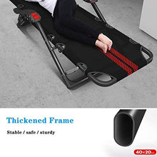 HXCD Sedia a Sdraio a gravità Zero per Giardino, Sedia a Sdraio Pieghevole reclinabili Pieghevoli in Metallo Resistente Lettino reclinabile Rilassante Portatile mobili da Giardino per Prato all'a