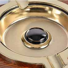 SHYPT Cigar Ashtray, Metallo e Legno, posacenere Europa Centrale for Indoor Desktop Cigar Ash Tray Home Office Decorazione di Arte