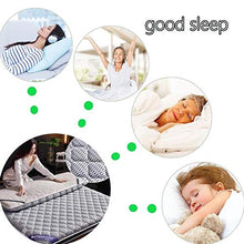 YOLL Materasso Singolo Matrimoniale 90x200~180x200cm futon Pieghevole e Arrotolabile Materassi da Terra futon Trapuntato salvaspazio tessuto Antiacaro Tatami Materassino/silver / 90