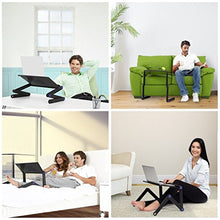 Nestling® Portable Laptop Desk Pc Sofa Stand Air Space Desk Supporto per Laptop Tavolo Pieghevole Tavolo per Laptop con Vassoio per Mouse Rimovibile e Barra Antiscivolo