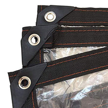 Telone da esterni Grande Telone Trasparente con Occhielli - Impermeabile Trasparente Antipioggia Copertura Della Pianta del Balcone, All'aperto Plastica Isolamento Strato di Tela Cerata, Addensare 0,1