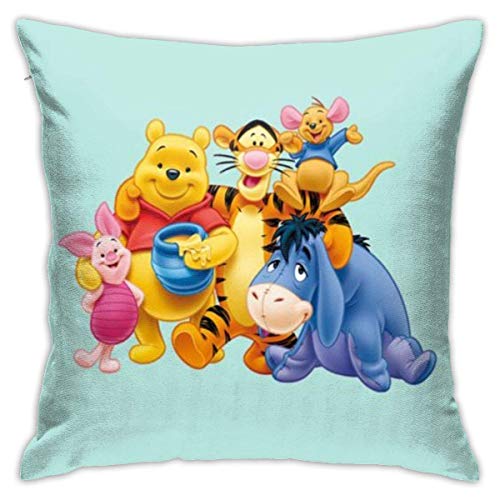 nxnx - Federa decorativa per cuscino con motivo Winnie The Pooh e Tigro, 45,5 x 40,5 cm, per divano e divano