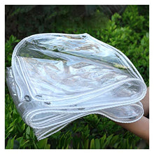 BAIYINNG Cover Tarp dalla Pioggia, PVC Trasparente da 0,3 Mm, Il Balcone Si Snoda sulla Tela Cerata, per Pioggia/Polvere/Neve (Color : Chiaro, Size : 1.1x3.9m)