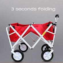 Z-SEAT Carrello da Giardino Portatile Carrello Pieghevole Carrello da Festival per carichi Pesanti Carrello da Traino con Ruote frenanti, Carrello Multiuso per Bagagli/VI
