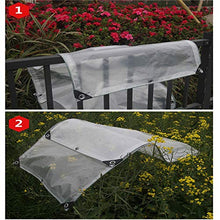 LXHONG Tela Cerata Trasparente Resistente, Copertura Trasparente della Tela Cerata con Asola in Alluminio, Rete Ombreggiante in Tessuto Antipioggia per Coperture per Piante, Personalizzabile