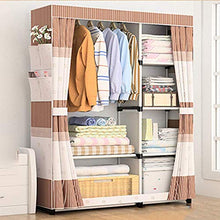 JINPENGRAN Non Tessuto Piegare Portatile Armadio, Robusto e Durevole, Armadio di 170 * 105 * 45cm