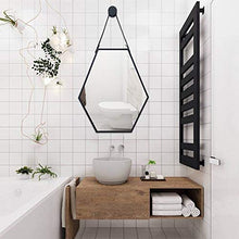 LULUTING Specchio Trucco Bagno Specchio Decorativo Specchio, Lavandino Specchio da Muro in Ferro battuto Specchio Esagonale Specchio 50 * 70cm