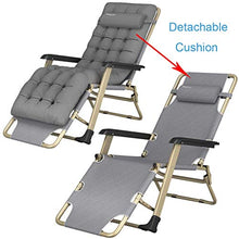 SHUAIIJUAN Sedia per il tempo libero domestico Pieghevole Poltrona reclinabile |Outdoor Garden Sdraio da spiaggia Sedia con cuscino, s sdraio sala for Giardinaggio Camping Spiaggia Patio Max.250kg