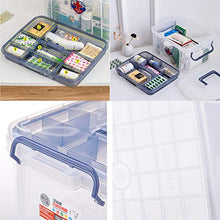MYHZH First Aid Kit Box, Famiglia di Emergenza del Governo Organizer con Vassoio Staccabile & Maniglia Portatile per Home Campeggio Trekking Viaggi