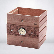KEKEYANG humidor Accessori Cedar Sigaro con Legno di Cedro della Pelle della Vernice Verticale visiva Cigar Humidor Scatole Sigaro