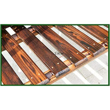 HLZY Grande aliante all'aperto con Supporto, Deluxe Wooden Arc Frame Amaca Hammock 3 Person Garden Swing Arredamento Esterno Patio Swing Sedia Lounge all'aperto