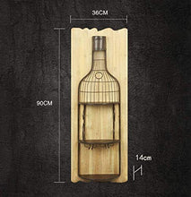 FYHH-JZHY Portabottiglie da Parete in Legno Massello Portabicchieri da Vino Rosso Creativo Portabottiglie da Vino A Soffitto