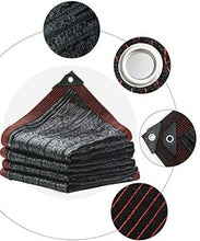 MVNZXL 10 Piedi x 10 Piedi Copertura Rete ombreggiante, Tessuto ombreggiante in Rete con Occhielli, per Copertura di Piante, Serra, fienile o canile, Fiori, Piante Nero