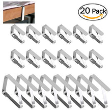 DOITOOL 20Pcs Tovaglia Clip Regolabile in Acciaio Inox Copertura di Tabella Morsetti Titolari Tabella Panno di Clip per Tavoli all' Aperto Picnic Tavoli Ristorante Matrimoni Festa di