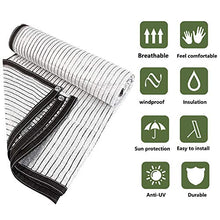 Rete ombreggiante Rete Riflettente Ombra di Alluminio 85%, Panno Nero d'Argento Ombra Isolamento per La Serra del Tetto del Balcone, 150g / M² (Size : 4x7M)