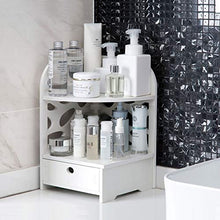 LiuliuBull W Portachiavi in Legno di plastica con cassetto Triangolazione Multistrato Bagno Bagno Bagno Bagno Stoccaggio angolare