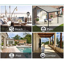 GDMING Tenda da Sole per Esterno Impermeabile Protezione Solare Frangivista Schermo per Veranda Gazebo Pergola Cabana Ponte 2 Pannelli Parabrezza, 32 Taglie (Color : Dark Gray, Size : 2.5x2.7m)