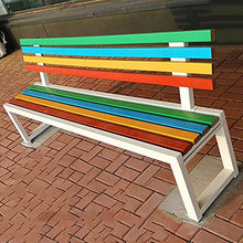 Panchine da giardino panchine da esterno per il tempo libero, panchine da terrazza resistenti alle intemperie con struttura in ghisa e legno massello anticorrosivo, panchine da giardino decorative