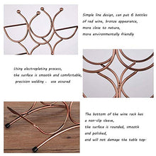 LHQ-HQ Wine Rack, 3 Strati impilabile Wine Rack - Classic Wine Rack - Adatto for Bar, armadi, dispensa, ECC - 6 Bottiglie, Metal