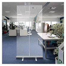 (Uso in Business) Roll Up Banner Rullo Rullo Pull Up Clear Banner Schermata di partizione |Guardia di protezione protettiva per pavimenti in piedi, per distanziamento sociale, scuole, uffici banner st