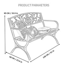outdoor product Panchine da Esterno, Panca da Giardino in Ghisa, Conservatorio, Patio, Prato o Giardino - 2 Posti