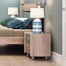 Comodino Camera da Letto Soggiorno Study Room Facile Montaggio Ash Comodino Solid Tavolo Wood End con 2 cassetti-Side Table Adatto Successivo ad Un Letto o Un Divano