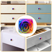 Rosa arcobaleno 4 PCS Pomelli per Porta, Pomolo per Mobile, Pomelli per Mobili con Viti, Maniglia per Armadietto, Pomelli per Porta, Pomelli per Cassetti per Porta, Armadio, Cassetto e Credenza