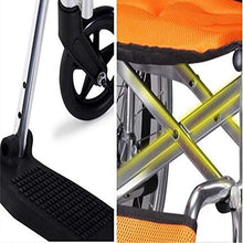 Sedie A Rotelle Semoventi, Trasportabili da Viaggio in Lega di Alluminio, Pieghevoli Multifunzione Leggere per Anziani, Portatili, per Disabili, Scooter, Trolley per Anziani/Disabili, A