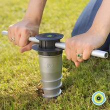 GARD & ROCK - BASE D'ANCORAGGIO in alluminio, a livello del suolo, Multi-terreno da avvitare o da sigillare - Quick Fixation System - ORGANIZZA I TUOI SPAZI IN UN ATTIMO!