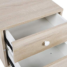 Console Notte con 2 cassetti,Comodino da Letto Elegante, in Truciolare,Tavolo rivista,Comodino camera da letto,43x35x46.5 cm