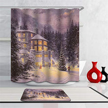 LIYAN Combinazione Bagno. Immagini Chiare E Colori Vivaci Rendono Il Tuo Bagno Pieno di Vita. Accessori da Bagno. Casa nella Foresta Invernale.
