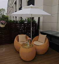 HWF Ombrellone 2,5 Milioni Ombrellone da Giardino, Ombrellone Parasole con Inclinazione, Beach Ombrellone da Giardino Parasole Protezione UPF50+, Ombrellone da Mercato per Balcone/Pesca/Cortile