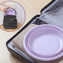 Portable Lavabo Bagno Pieghevole Lavabo Tondo per la Lavanderia Camping Viaggio, Verde M