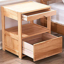 Comodino HAIZHEN Legno con cassetti Tavolino Nordic Storage a 4 Piani in Pino Multifunzionale, mobili for Camera da Letto